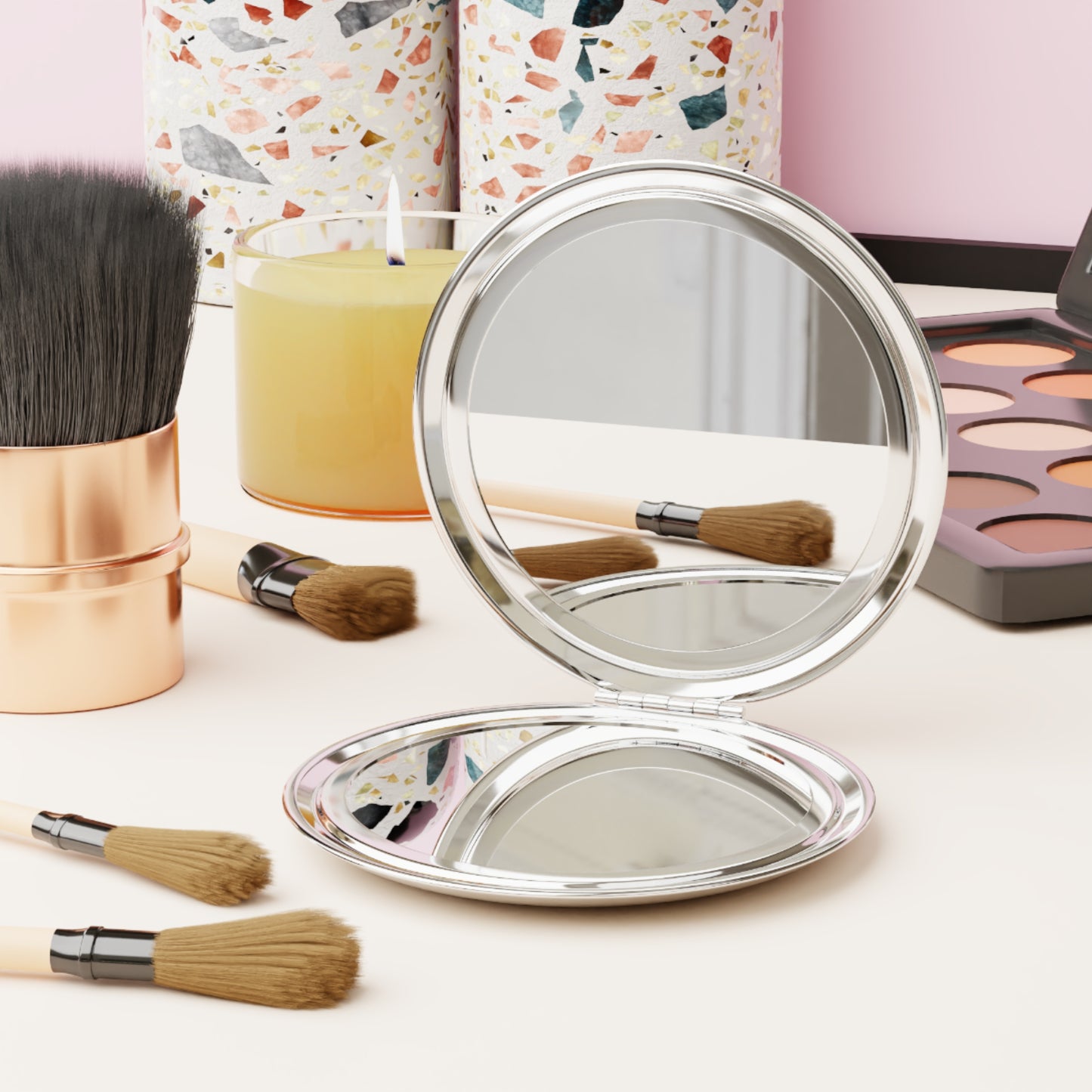 Los Iconos De La Bachata Compact Travel Mirror
