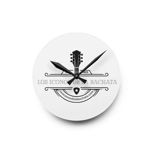 Los Iconos De La Bachata Acrylic Wall Clock