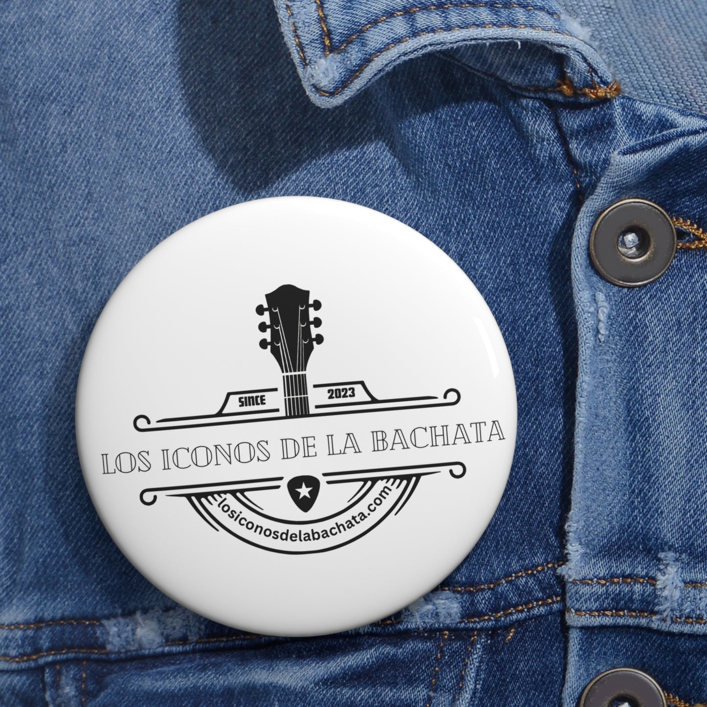 Los Iconos De La Bachata Pin Buttons