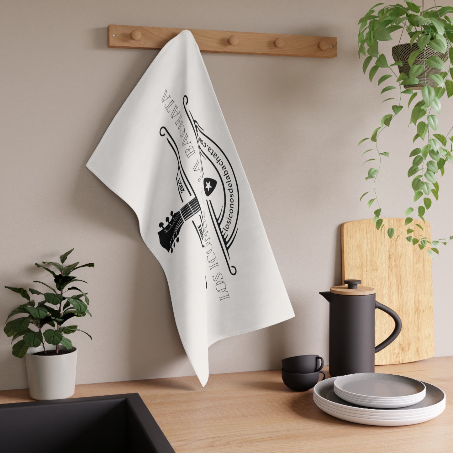 Los Iconos De La Bachata Kitchen Towel