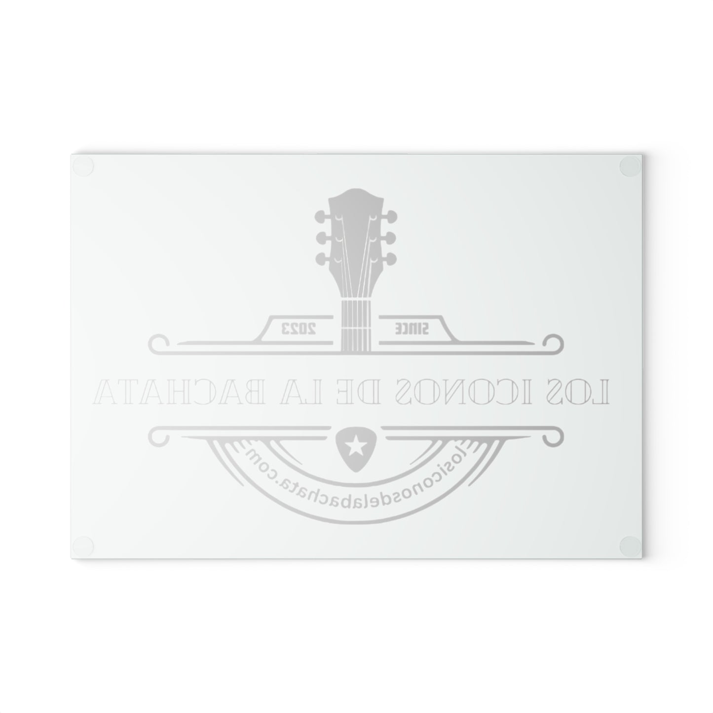 Los Iconos De La Bachata Glass Cutting Board