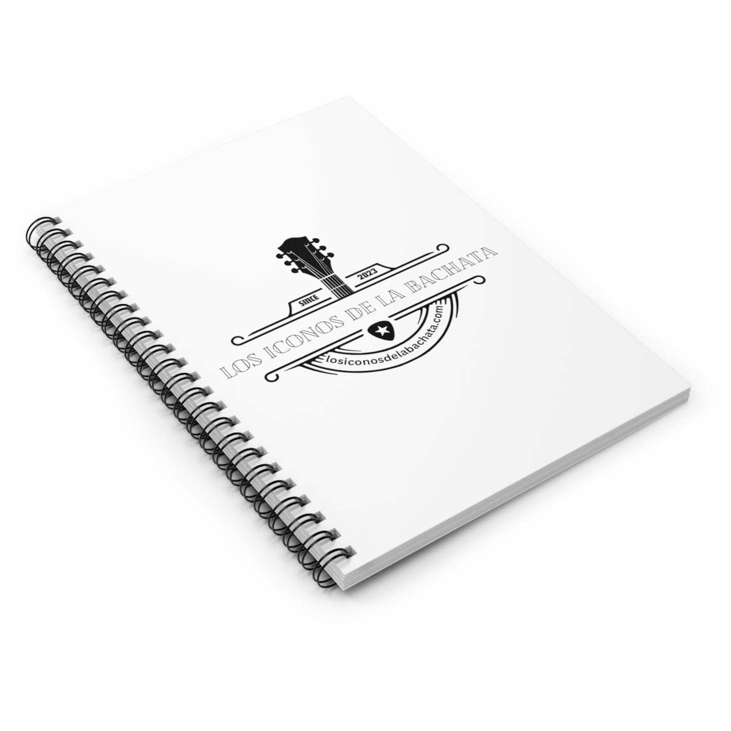 Los Iconos De La Bachata Spiral Notebook - Ruled Line