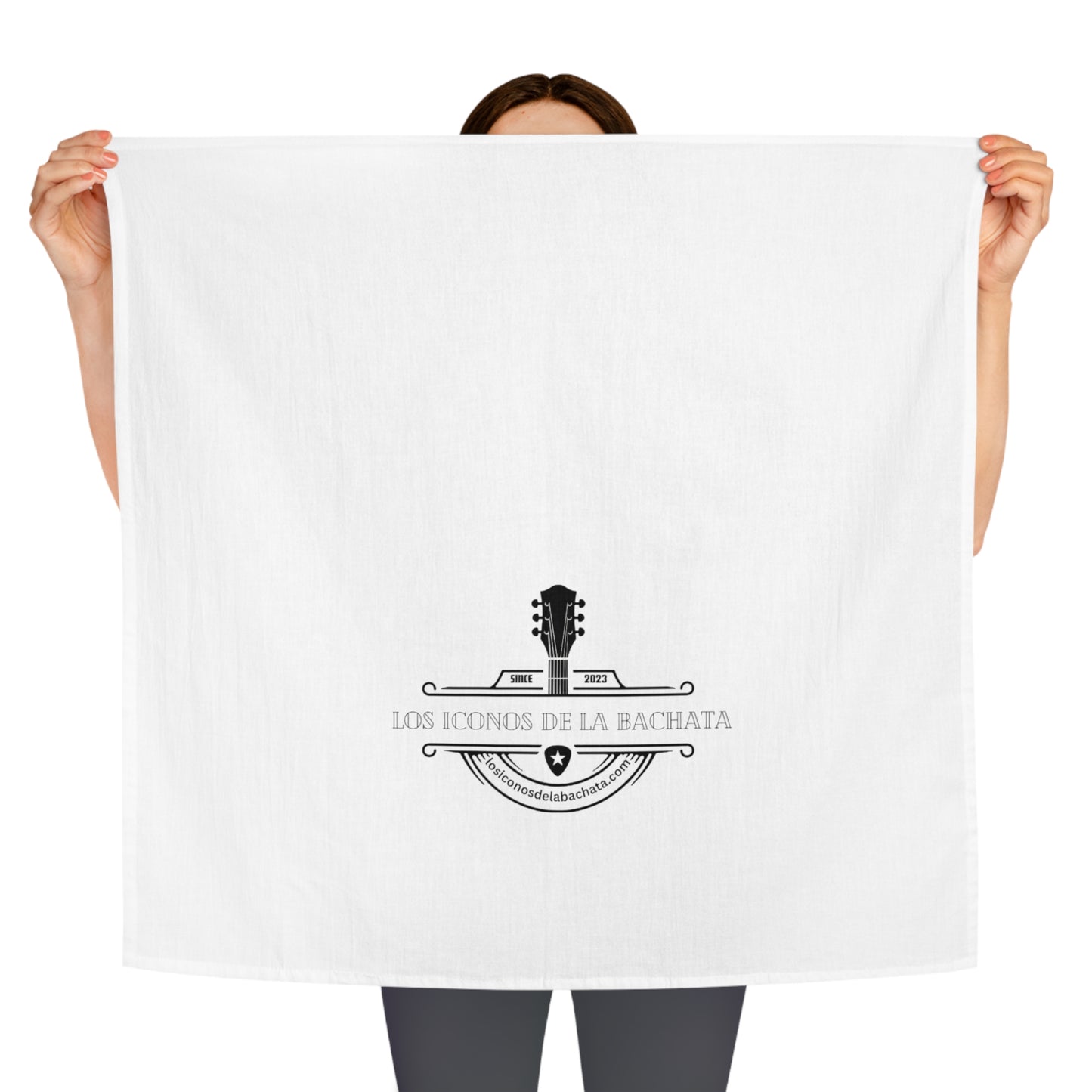 Los Iconos De La Bachata Tea Towel