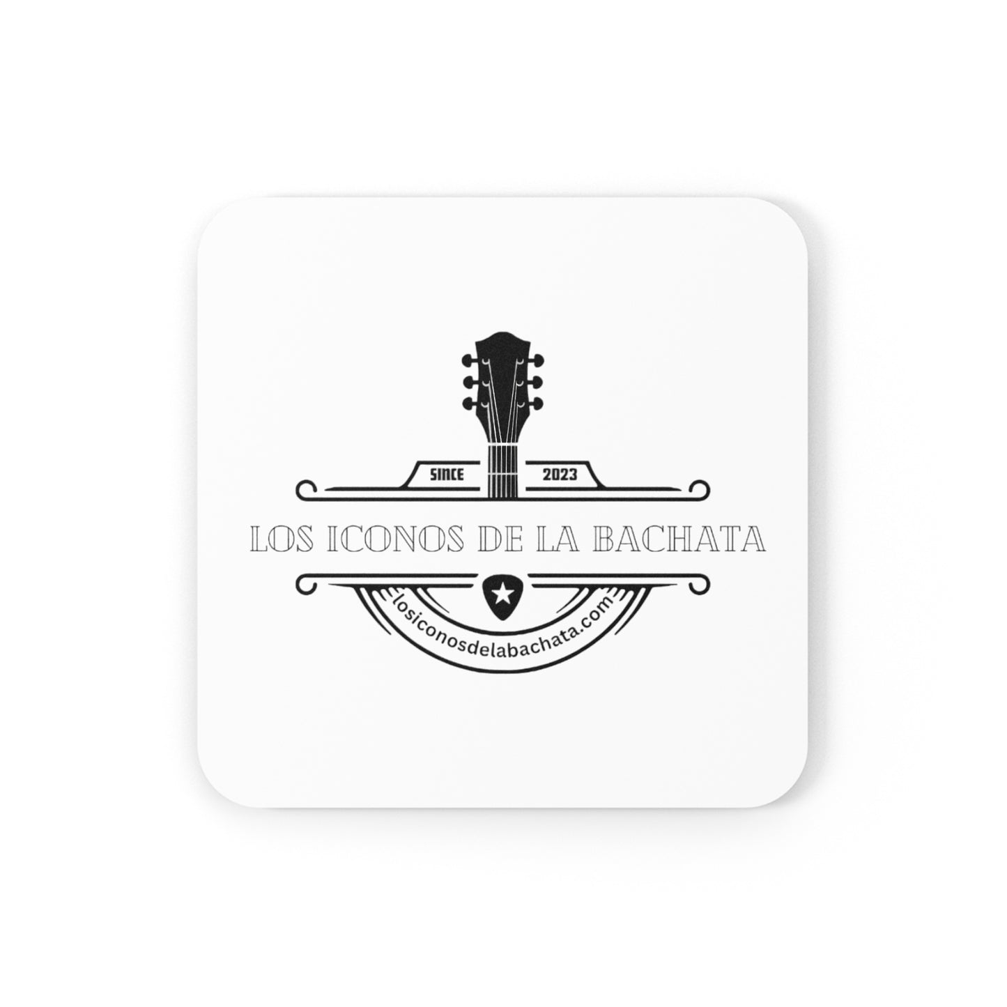 Los Iconos De La Bachata Cork Back Coaster