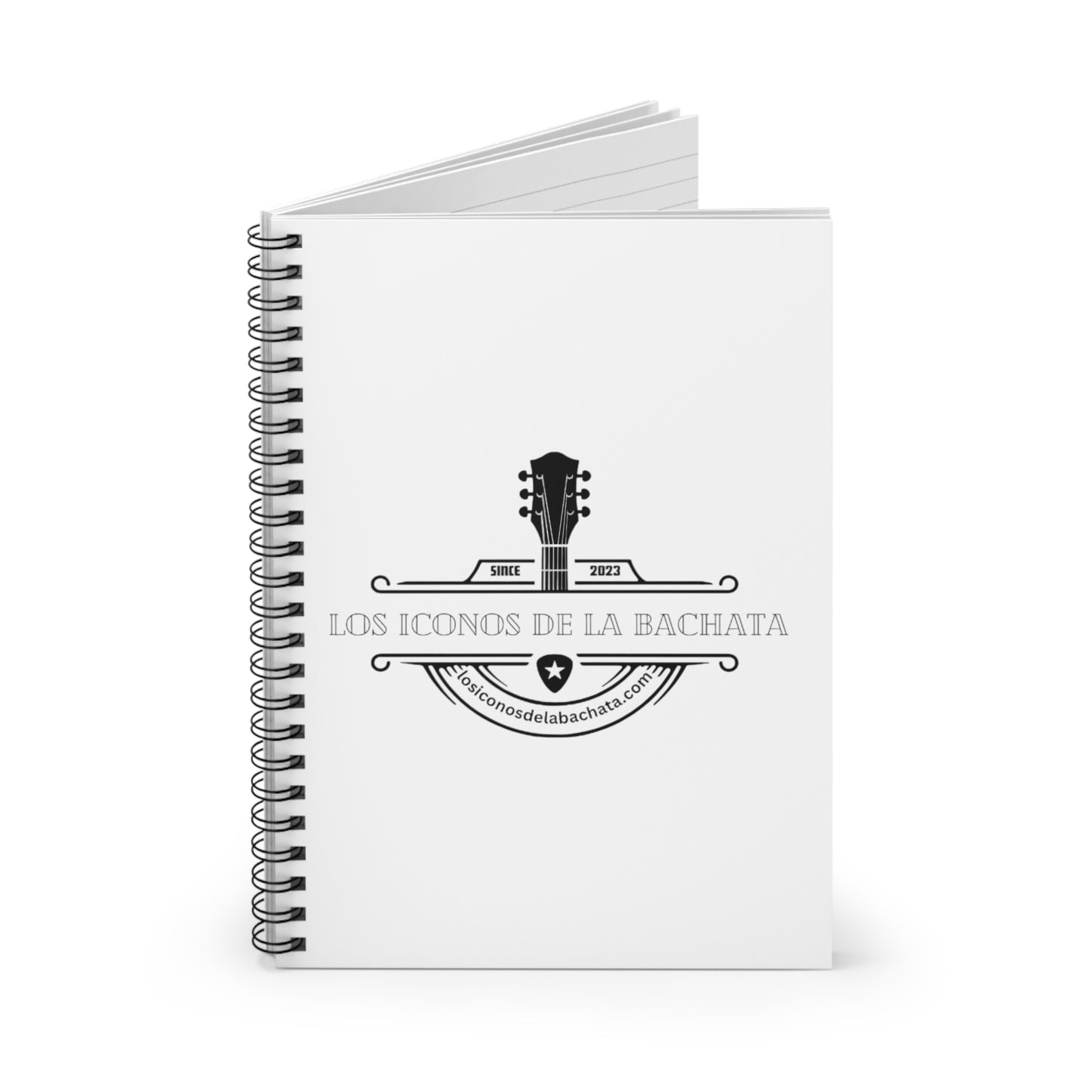 Los Iconos De La Bachata Spiral Notebook - Ruled Line