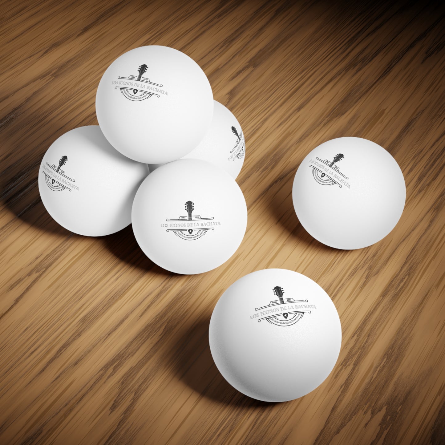 Los Iconos De La Bachata Ping Pong Balls, 6 pcs