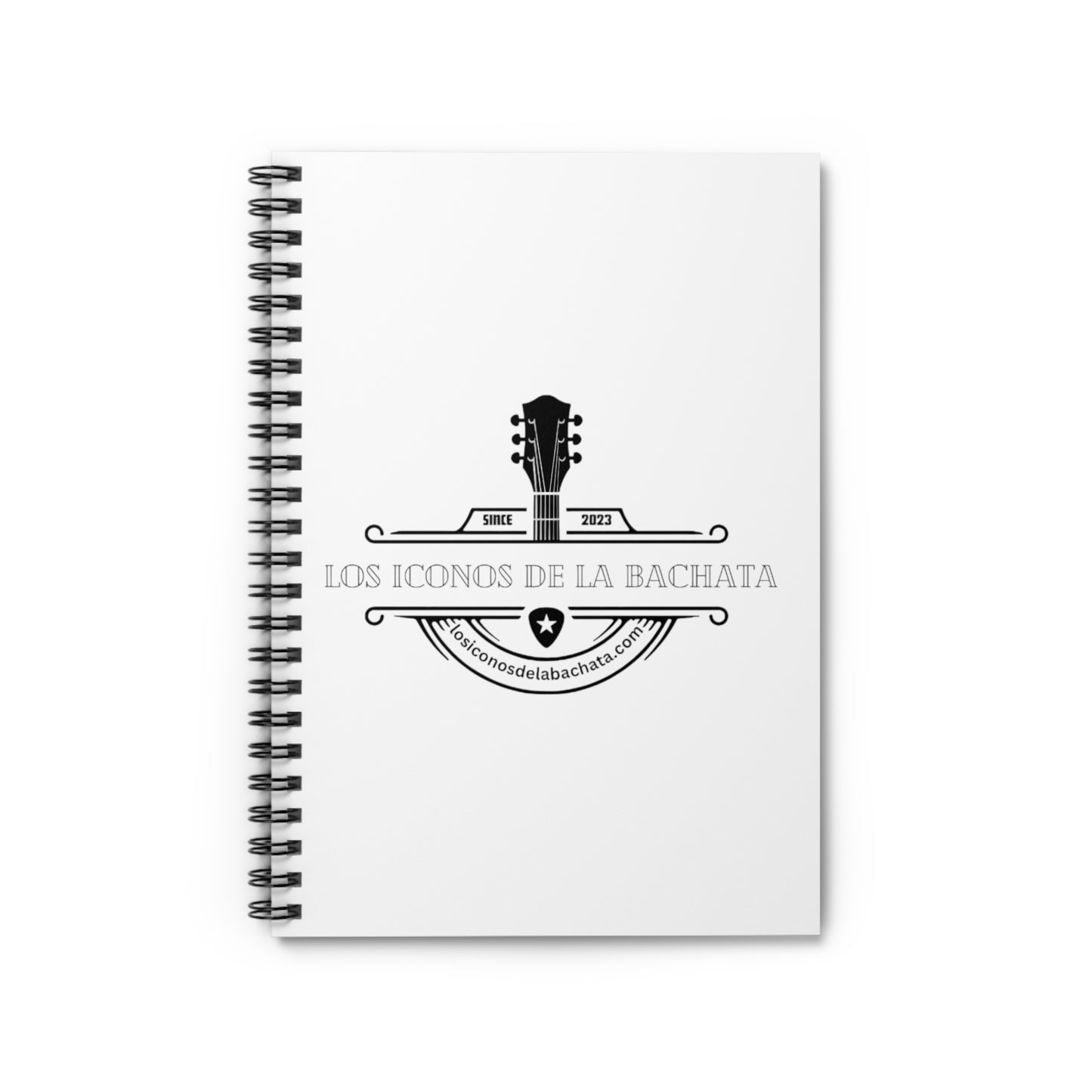 Los Iconos De La Bachata Spiral Notebook - Ruled Line